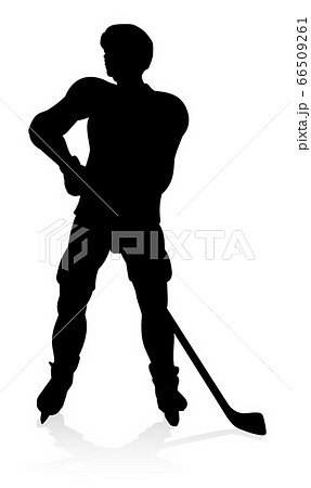 Ice Hockey Player Silhouette 66509261