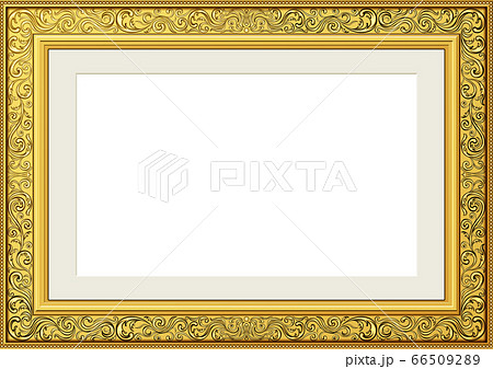 Gorgeous Picture Frame Gold Stock Illustration