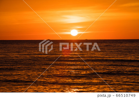 京都夕日ヶ浦の夕日 京都夕日ヶ浦の夕日 66510749