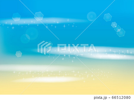 南の島のリゾート海岸のイラストのイラスト素材