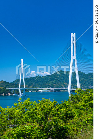 《広島県》しまなみ海道・多々羅大橋《生口島より》 66512165