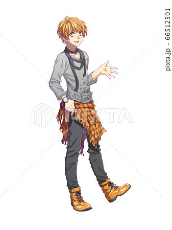 Anime Style Full Body Illustration Stock Illustration