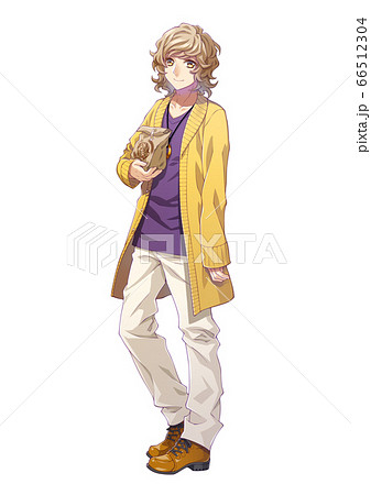 Anime Style Full Body Illustration Stock Illustration