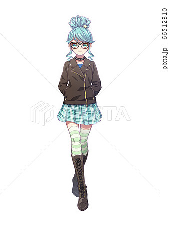 Anime Style Full Body Illustration Stock Illustration