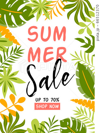 Summer sale banner. Summer background with Summer sale banner. Summer background with 66512370
