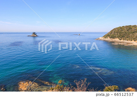 歌碑公園展望台からの眺望 愛知県篠島 歌碑公園展望台からの眺望 愛知県篠島 66512537