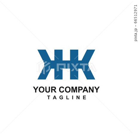 KHK, HKK, HK, HIK, MK initials geometric logo and 66512971