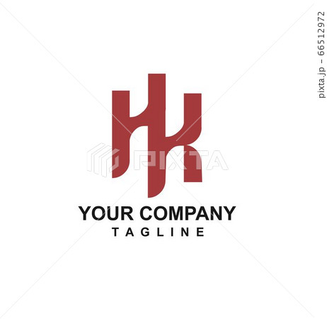 HK, IK, HIK MK initials geometric company logo and 66512972