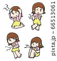 痛みを感じる女性 66513061
