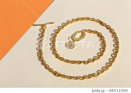 Perfect accessories. Trendy jewelry set. Fashion jewelry and bijouterie. Top view. 66513300