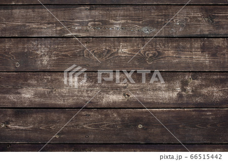 Wood texture. Old brown wooden background. Natural dark board. 66515442