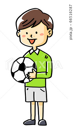 イラスト素材サッカー少年子供のイラスト素材