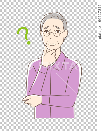 感到焦慮，懷疑和憂慮的男人 66517835