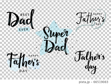 Happy Fathers Day Calligraphy collction of greeting cards. Vector illustrations. Happy Fathers Day Calligraphy collction of greeting cards. Vector illustrations. 66519083