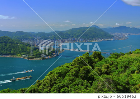 関門橋と門司港の眺望 66519462