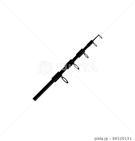 Telescopic Fishing Rod Pole Vector Icon 66520131