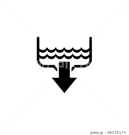 Water Drain, Bathroom Sink, Plumbing. Flat Vector Water Drain, Bathroom Sink, Plumbing. Flat Vector 66520174