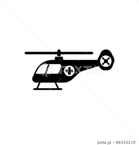 Emergency Helicopter Medical Rescue Transport のイラスト素材