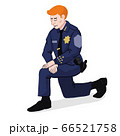 Police officer kneels down 66521758