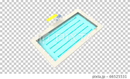 夏 25ｍプール 学校プールのイラスト素材