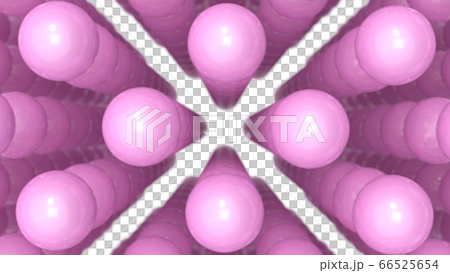 カラーボール ピンク 背景 16 9 Cg 白バックのイラスト素材