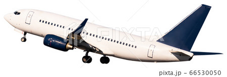 Commercial passenger airplane on white 66530050