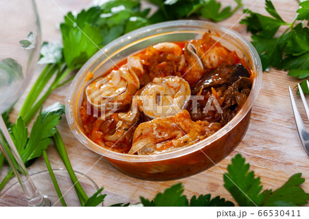 Herring preserves with mushrooms and tomato sauce Herring preserves with mushrooms and tomato sauce 66530411