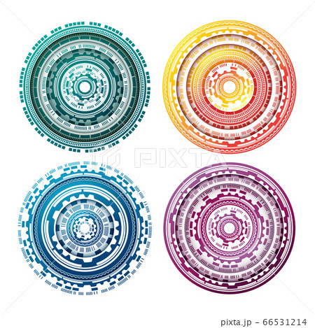 Circle technology pattern Circle technology pattern 66531214