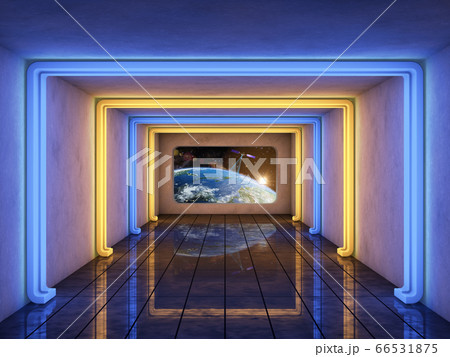 The futuristic corridor The futuristic corridor 66531875