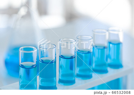 Closeup test tube in chemical laboratory, science laboratory research and development concept 66532008