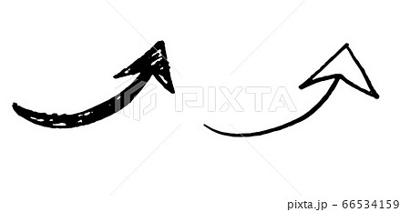 手描きの矢印セット 手描きの矢印セット 66534159