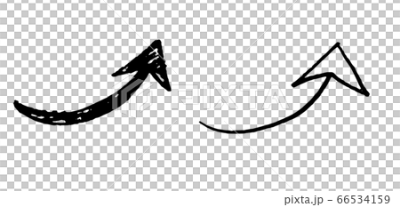 手描きの矢印セット 手描きの矢印セット 66534159