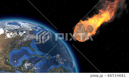 Asteroid Impact on Earth. Asteroid, comet, 66534681