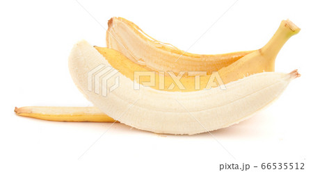 Banana. Yellow peeled fruit Banana. Yellow peeled fruit 66535512