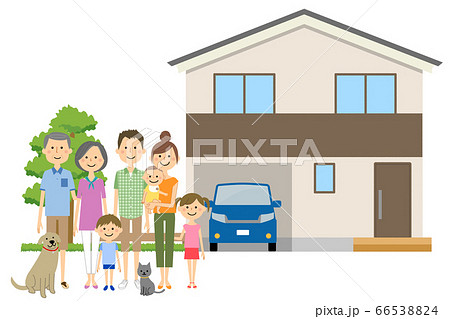 仲良しファミリーとマイホーム 66538824