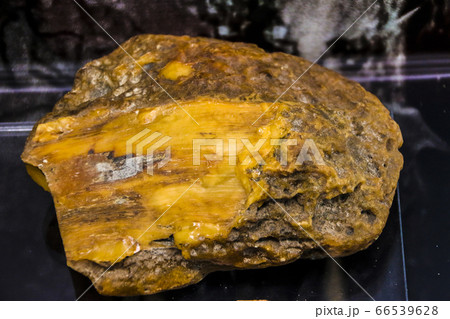 Fragments of amber close-up. Natural unpolished Fragments of amber close-up. Natural unpolished 66539628
