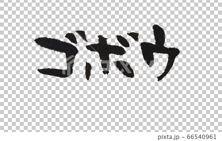 ゴボウ 手書き 筆文字 66540961