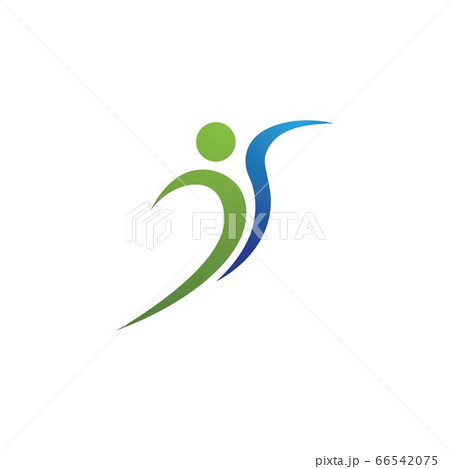 Human character logo sign Human character logo sign 66542075