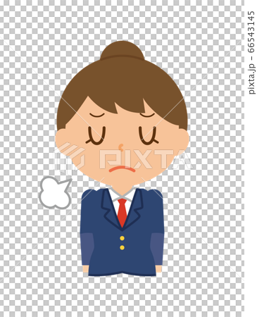 学生 生徒 女子 女の子 女性 ため息 落ち込む 学生 生徒 女子 女の子 女性 ため息 落ち込む 66543145