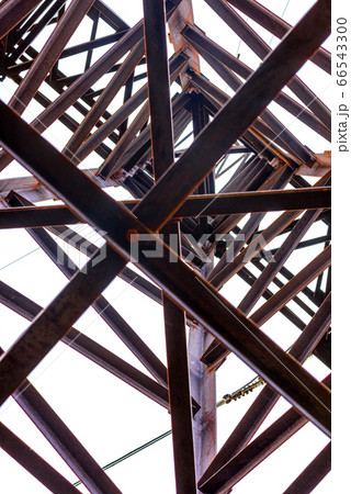 A high-voltage electricity tower. A High-voltage A high-voltage electricity tower. A High-voltage 66543300