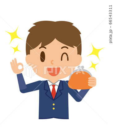 学生　生徒　男子　男の子　男性　財布 66543311