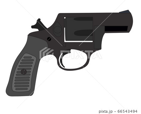 Abstract Gun Icon Isolated On White Background のイラスト素材