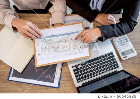 Businesswoman on meeting conversation and 66545839