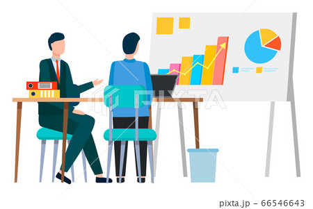 Business Seminar of People, Whiteboard with Info 66546643