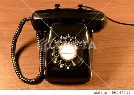 ダイヤル式黒電話 66547515