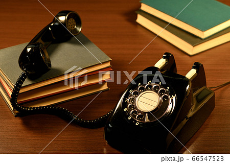 ダイヤル式黒電話 66547523