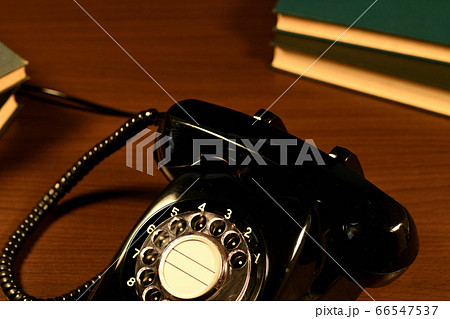 ダイヤル式黒電話 ダイヤル式黒電話 66547537