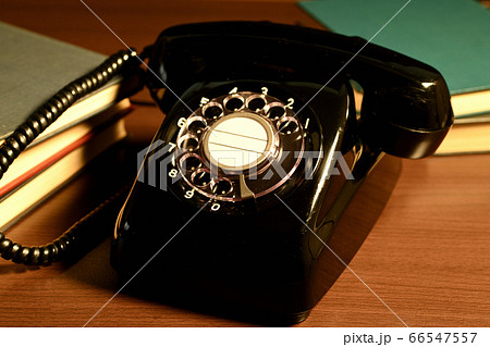 ダイヤル式黒電話 66547557