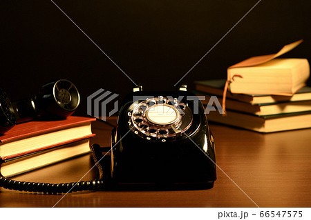 ダイヤル式黒電話 ダイヤル式黒電話 66547575