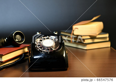 ダイヤル式黒電話 66547576